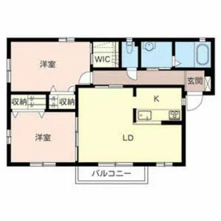 メゾンコートK2【0201号室】の間取り