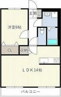 エスポワール七宝【4A号室】の間取り