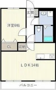エスポワール七宝【4階】の間取り