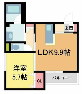 インフィニート【301号室】の間取り