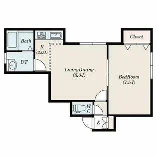 GOLD WIN【202号室】の間取り