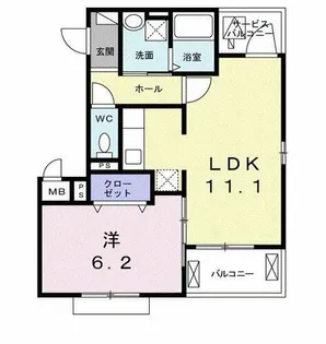 ホームズ豊田 ウエスト【3階】の間取り