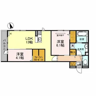 ベルナソーレ【2階】の間取り