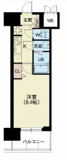 Splendide NAMBAⅢ【8階】の間取り