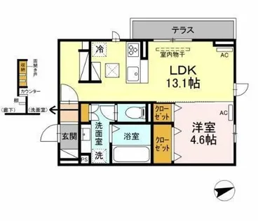 Park Front IWATA【1階】の間取り