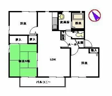 ディアス大里 C棟【2階】の間取り
