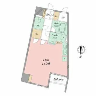 グラヴィス鶴舞【8階】の間取り