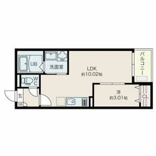 Jack meijihommachiⅠ【2階】の間取り