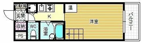 メゾン・エルセラーン【3階】の間取り