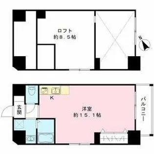 パークナードフィットなかもず【10階】の間取り