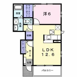 ライラック B【1階】の間取り