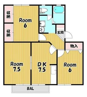 グランシャリオ【2階】の間取り