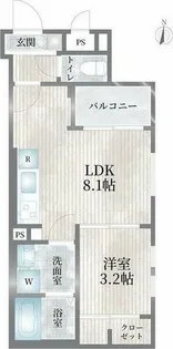 Cherim元志賀町【1階】の間取り