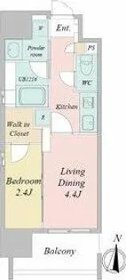 シーズンフラッツ矢場【4階】の間取り