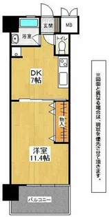 コンプレート古船場【3階】の間取り