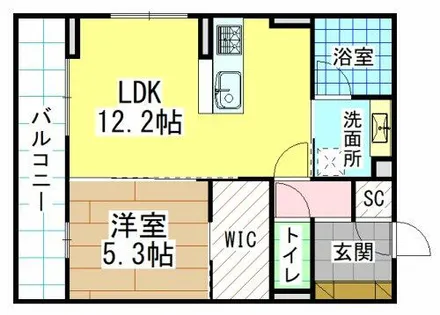 福岡県北九州市八幡東区西本町2丁目【アパート】の間取り