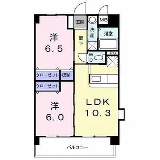 エヴァーグリーンN【7階】の間取り