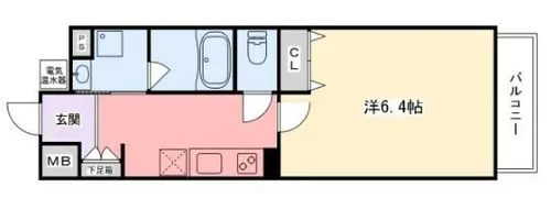 インタービレッジ船丘【4階】の間取り