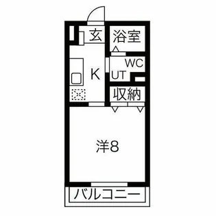 マイプレイス大同【2D号室】の間取り