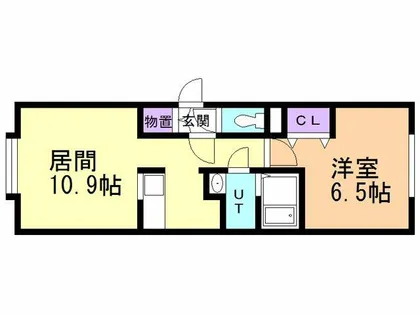 parco presso宮の森【103号室】の間取り