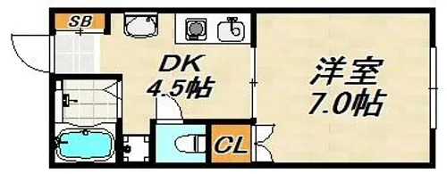 レジデンスM【2階】の間取り