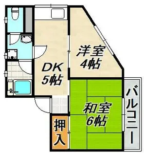 ダイヤハイツ板宿【3階】の間取り
