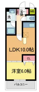 パルシオ甲東園【2階】の間取り