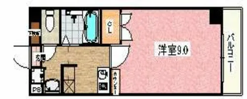 大阪府大阪市東成区東中本2丁目【マンション】の間取り