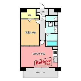 ラフレシーサ医大通り【2階】の間取り