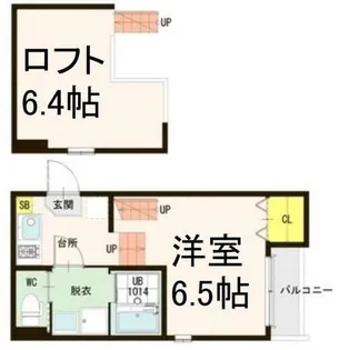 Loft14野並【1階】の間取り