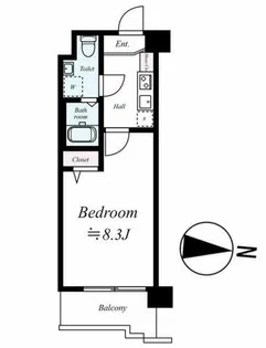 エンクレスト警固【9階】の間取り