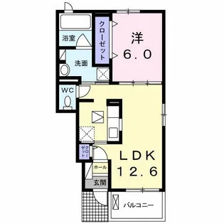 クラルテM【1階】の間取り