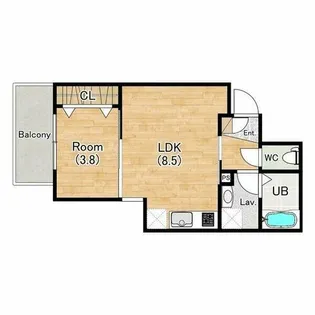 ジーメゾン知立エルペシア【1階】の間取り