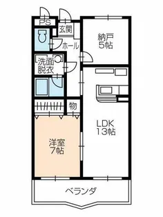 ラフィーネ鈴蘭【302号室】の間取り
