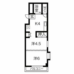 ジュネスドミール金山【4階】の間取り