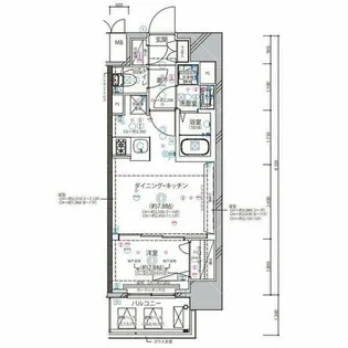 ディアレイシャス東別院Ⅱ【12階】の間取り