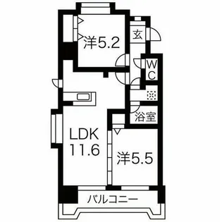 シャトーMURASE V【4階】の間取り