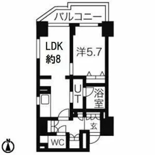 CASSIA車道【5階】の間取り