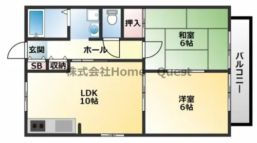オーキッドハイツⅡ【213号室】の間取り