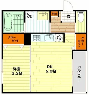 大阪府大阪市旭区赤川4丁目【アパート】の間取り