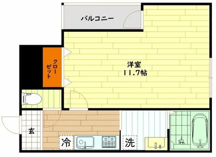 大阪府大阪市都島区御幸町2丁目【アパート】の間取り