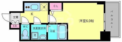 エスリード大阪城テラス【12階】の間取り