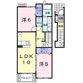 フラワーパーク【2階】の間取り