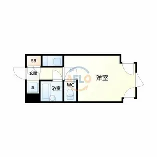 ミフネセントラルベア新大阪【3階】の間取り