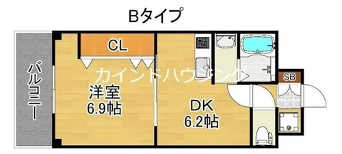 プランドール【2階】の間取り