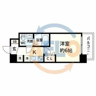 SEST新大阪【7階】の間取り