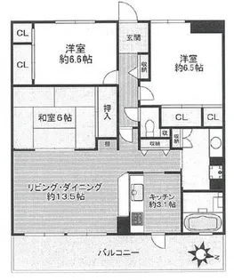 ロワイヤル北今宿弐番館【506号室】の間取り