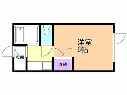 はやぶさハイツ【204号室】の間取り