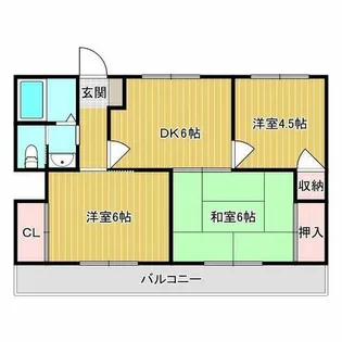 めぞんたきがわ【1階】の間取り
