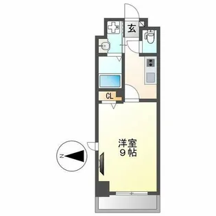 SPACE BEAT【1003号室】の間取り